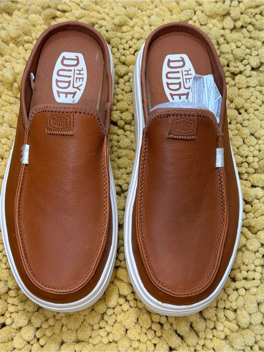 Hey Dude Womens Slip-On Casual Shoe in Cognac